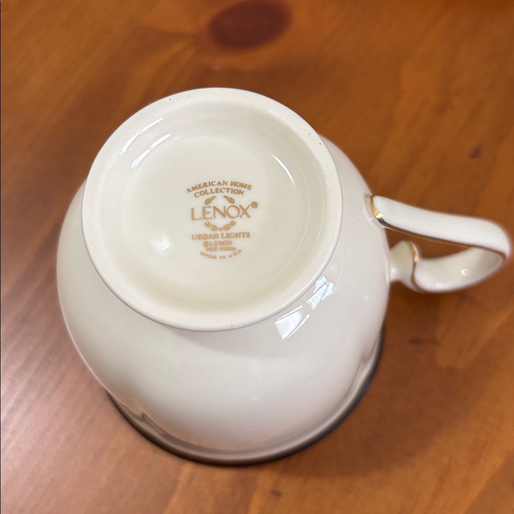 Lenox Urban Lights Coffee cups and saucer (2) - Picture 2 of 3